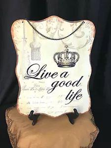 NWT Hanging Magnetic Memo Board CROWN/TASSELS Motif - French Country - Picture 1 of 8