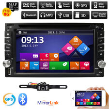Car Dvd Player Double 2Din Stereo In Dash Radio Gps Navigation with Map +Camera