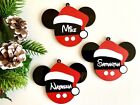Personalized Mickey Mouse Name Ornament Custom Disney Bauble 2023 Name Gift Tags