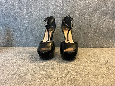 Forever 21 black platform, peep-toe, high heels 3 inch stiletto, size: 8 - Image 1 of 4