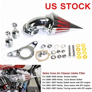 Filtro de admisión de filtro de aire Spike Cone para Harley Softail Dyna Touring Road Glide - Imagen 1 de 7