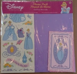 Disney Princess Theme Scrapbook Pack Cinderella Pumpkin Coach Slipper Clock Ball - Picture 1 of 3