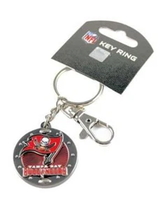 Tampa Bay Buccaneers Impact Metal Keychain Keyrings Heavy Duty 1 1/4 inch roun - Picture 1 of 1