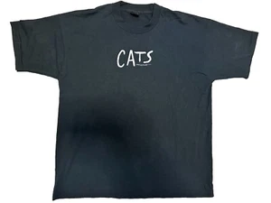 XL Vintage Cats Andrew Lloyd Webber Broadway Musical T Shirt 80s 90s Black - Picture 1 of 5