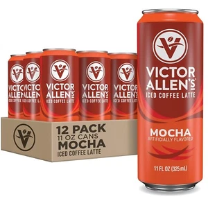 "Mocha Iced Canned Coffee Latte, 11oz Cans (12 Pack) " - Picture 1 of 32