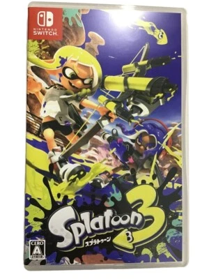 Nintendo Switch Splatoon 3 Japan Tracking 2022 Japanese games Used - Image 1 of 4