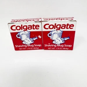 2 - Vintage Colgate Shaving Mug Soap in Box, Set Of 2, NEW - Picture 1 of 3