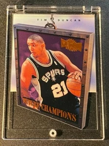 TIM DUNCAN 1997 #1 METAL UNIVERSE FUTURE CHAMPIONS DIE CUT ROOKIE RC HOF GEM HOF - Picture 1 of 4