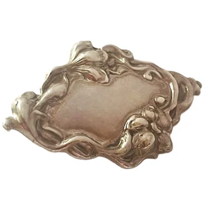 Spilla Art Nouveau argento sterling spilla floreale Forget Me non incidibile vintage - Foto 1 di 15