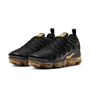 Free Shipping Nike Air Vapormax Plus TN Black Gold Men's Size - Picture 1 of 5
