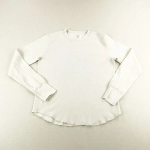 Buck Mason Shirt Mens Small Beige Cream Waffle Knit Vintage Thermal Surplus Tee - Picture 1 of 10