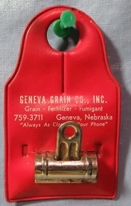 Vintage GENEVA GRAIN CO. INC, Grain, Fertilizer,  Paper Clip GENEVA, NEBRASKA - Picture 1 of 2