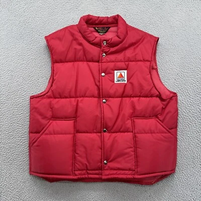 Vintage Citgo Pla-Jac By Dunbrooke Quilted Puffer Snap Up Vest Size XL USA Made - Image 1 of 4
