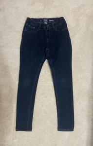 SO Juniors Dark Denim Blue Stretchy Jeggings For Girls Size 16 - EXCELLENT - Picture 1 of 4