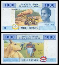 Camerún - Central Africa States   1000 Francs 2002  Pick U207e  SC = UNC