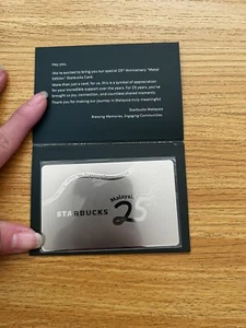 Starbucks Malaysia Exclusive 25th Anniversary LIMITED Metal Edition Card ๐๐ฒ๐พ - Picture 1 of 1