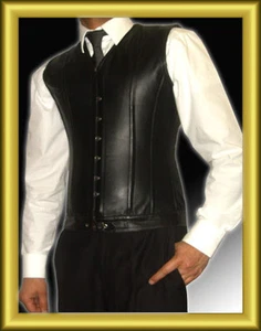 Leder weste  Korsett Nappa Leder Gr S,M,L,XL,2XL,bis7XL - Bild 1 von 1