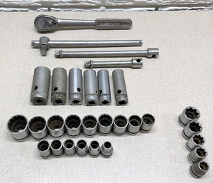 WARDS MASTER 1/2" ANTRIEB STECKSCHLÜSSELSATZ ---- RIESIGER Vintage SET --- siehe Bilder - Bild 1 von 4