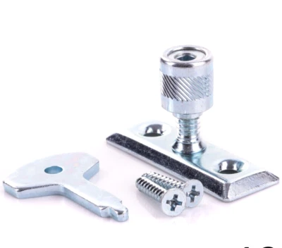 Pack of 2 Window Stay Locks With Keys Home Security Casement Pin 46mm C080 - Image 1 of 3
