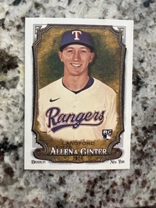 2024 TOPPS ALLEN GINTER MLB ROOKIE CARD TEXAS RANGERS WYATT LANGFORD #278 - Picture 1 of 1