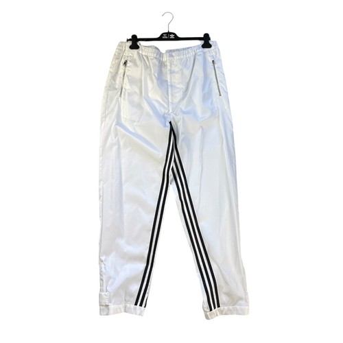 Nuovo❗️ ADIDAS × PRADA Pantalone da pista in nylon re bianco Taglia:XL