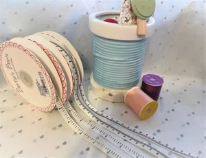 Bertie's Bows TAPE MEASURE Centimetres or Inches - 2 cols - Grosgrain Ribbon 9mm - Picture 1 of 14
