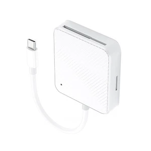 4 in 1 USB-C Smart Media M2 SD XD Card Reader Adapter 4-Slot For iPhone Android - Afbeelding 1 van 12