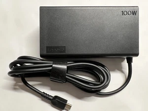 Adattatore CA caricabatterie originale Lenovo 100 W 20V 5A USB-C ADL100YDC3A 5A11D52398 - Foto 1 di 4