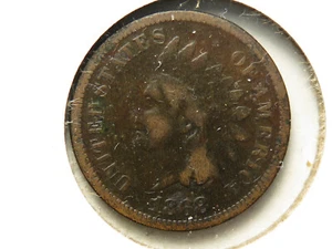1868 Indian Cent, VG - Picture 1 of 2