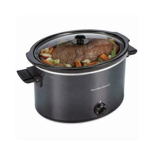 Hamilton Beach 33191 10 Qt. Oval Slow Cooker - Black