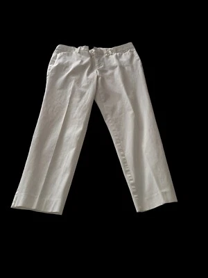 Stylus Women's Size 14 White Pants Stretch Cotton Blend - Image 1 of 4