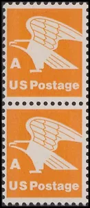 US 1735 Orange Eagle A Rate 15c vert pair MNH 1978 - Picture 1 of 1