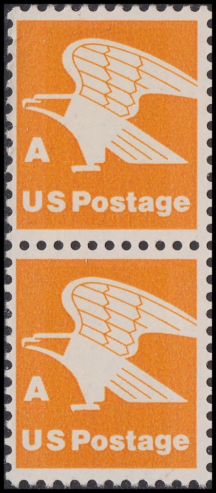 US 1735 Orange Eagle A Rate 15c vert pair MNH 1978 - Image 1 of 1