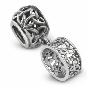 Ciondolo Perline Anello Cardo Argento Ispirato Outlander - Foto 1 di 1