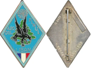 420° D.S.L, FINUL LIBAN, avec cartouche, épingle sertie,Delsart 2676(2857) - Picture 1 of 1