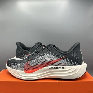 Nike Pegasus Plus Gym Trainers Smoke Grey Red Running Shoes UK 10 EU 45 US 11 - Picture 1 of 10