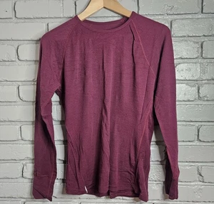 Ibex Women's 100% Merino Wool Baselayer Burgundy Size L - Picture 1 of 6
