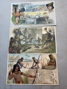 1890s Arbuckle Bros Coffee Persia Egypt Naples Victorian Trade Cards - Picture 1 of 2