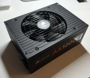 CORSAIR AX1200i, 80+ Certifié Platine, Entièrement Modulaire - Alimentation Numérique - Photo 1/5