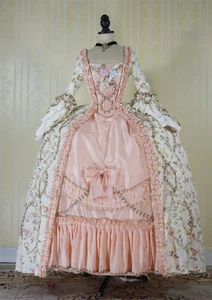 Robe Francaise 18th Century Victorian Rococo Ball Gown Court Georgian Dress - Picture 1 of 6