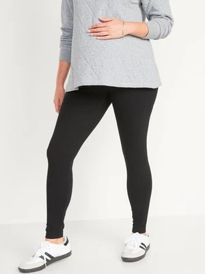 Maternity Full-Panel Leggings 2-Pack | Size L | Black Jack | Over-Belly Support - Image 1 of 3