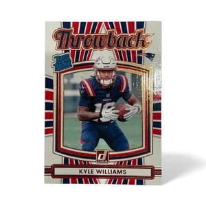 Donruss Rated Rookie Throwback #48 2025 Kyle Williams RC Patriots - Imagen 1 de 2