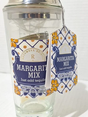 Nuevo Rockwell Spirits 14oz Margarita Coctelera Vidrio Cóctel Tequila Mezclador Regalo Foto 1 de 4
