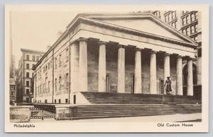 Old Custom House Philadelphia PA Pennsylvania RPPC c1943 Postcard - Picture 1 of 2