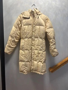 The North Face Makalu Damen Long Puffer Mantel mit Kapuze Beige Größe 3 - Bild 1 von 12