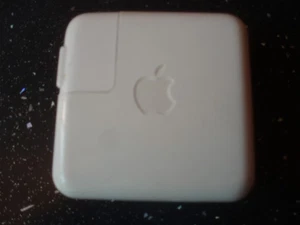 APPLE original power adaptor 6-pin firewire with cable A1070 U.S. elec. pins VG - Photo 1/6