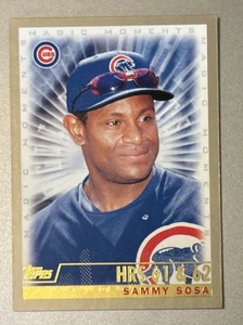 2000 Topps #477 Magic Moments Sammy Sosa Chicago Cubs - Picture 1 of 2