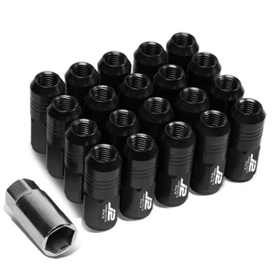 J2 Engineering 7075 Aluminum Black M12 x 1.5 20Pcs L: 50mm Close End Lug Nut ... - Picture 1 of 7