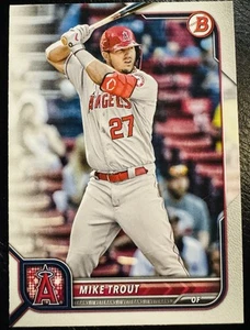 Bowman #32 Mike Trout Los Angeles Angels 2022 casi nuevo-como nuevo - Imagen 1 de 2