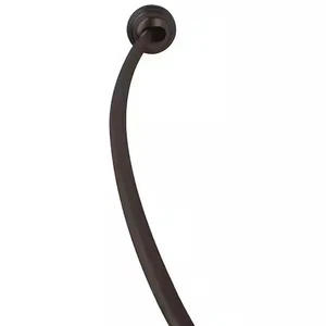 Zenna Home NeverRust.50" bis 72. Aluminium Doppelhalterung gebogene Duschvorhangstange #3 - Bild 1 von 3